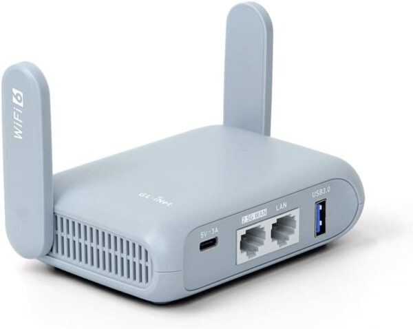 GL.iNet GL-MT3000 (Beryl AX) Pocket-Sized Wi-Fi 6 Wireless Travel Gigabit Router