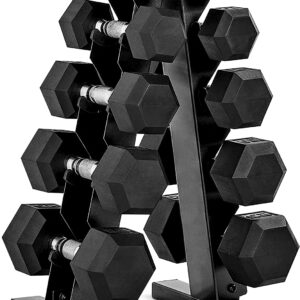 CAP Barbell Dumbbell Set with Rack