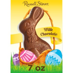 Russell Stover Easter Chocolate Bunny - Solid Milk Chocolate