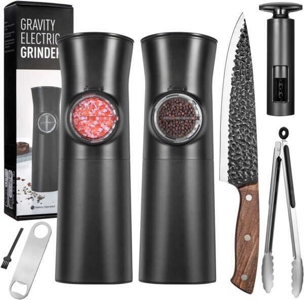 gravity salt and pepper grinder